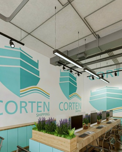 THIẾT KẾ THI CÔNG VP CÔNG TY CORTEN